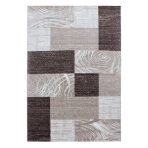 Parma Vloerkleed – Bruin Blok – Laagpolig & Modern Design