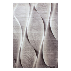 Parma Vloerkleed – Bruine Curve – Laagpolig & Modern Design