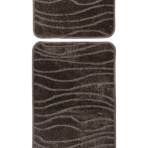Bari badset 50×120 cm – Taupe met ton-sur-ton structuur
