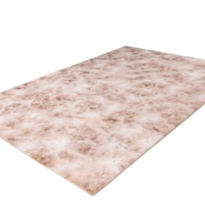 Bolero Vloerkleed – Beige – Tie-Dye Design – Fluffy & Hoogpolig