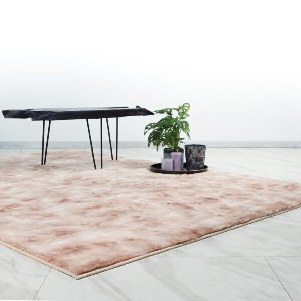 Bolero Vloerkleed – Beige – Tie-Dye Design – Fluffy & Hoogpolig