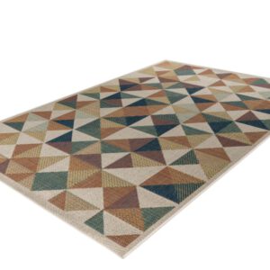 Capri Geo Multi – Binnen- & Buitenkleed – Geometrisch Motief