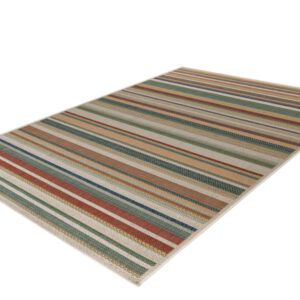 Capri Stripe Multi – Binnen- & Buitenkleed – Gestreept Design