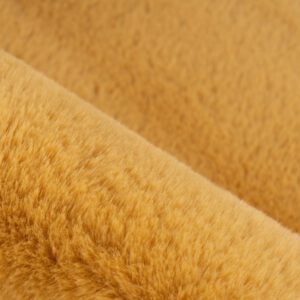 Cosy vloerkleed – Goudgeel – hoogpolig en heerlijk zacht in vachtvorm