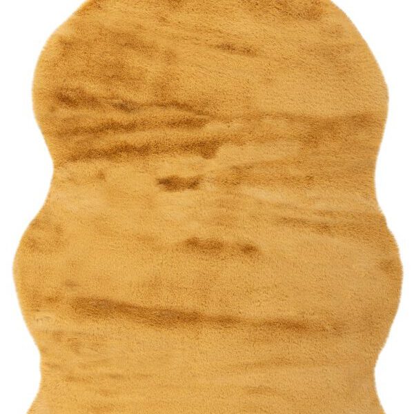 Cosy vloerkleed – Goudgeel – hoogpolig en heerlijk zacht in vachtvorm