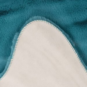Cosy vloerkleed – Petrol – hoogpolig en heerlijk zacht in vachtvorm