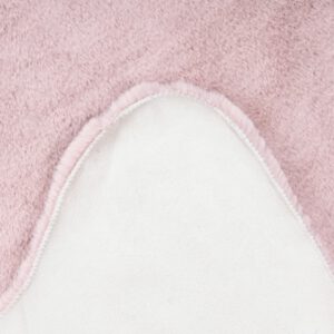 Cosy vloerkleed – Poederroze – hoogpolig en heerlijk zacht in vachtvorm