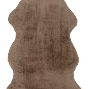 Cosy vloerkleed – Taupe – hoogpolig en heerlijk zacht in vachtvorm