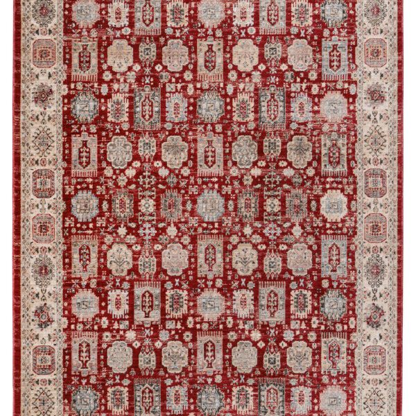 Dakar Vloerkleed – Rood – Traditioneel Ornamentenmotief