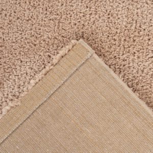 Hoogpolig vloerkleed Dream – Champagne, verfijnd met zachte glans