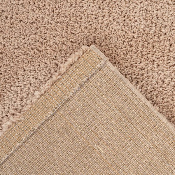 Hoogpolig vloerkleed Dream – Champagne, verfijnd met zachte glans