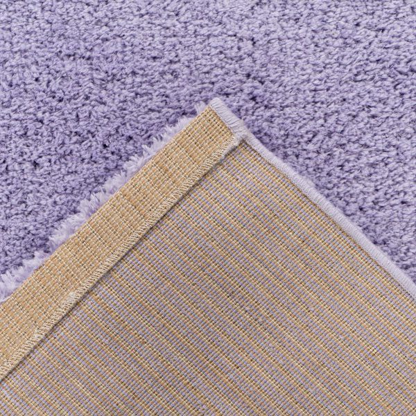 Hoogpolig vloerkleed Dream – Lavendel, pastelpaars met een dromerig zachte touch