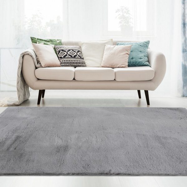 Hoogpolig vloerkleed Emotion – Grijs met een zachte en warme uitstraling