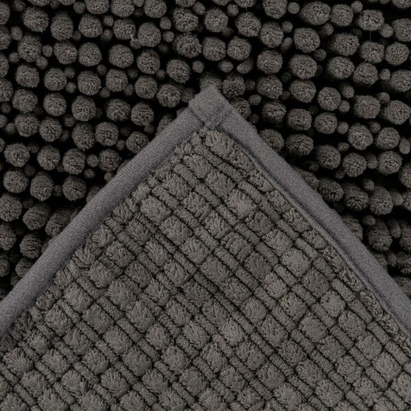 Fluffy badmat – Antraciet – hoogpolig en extra zacht