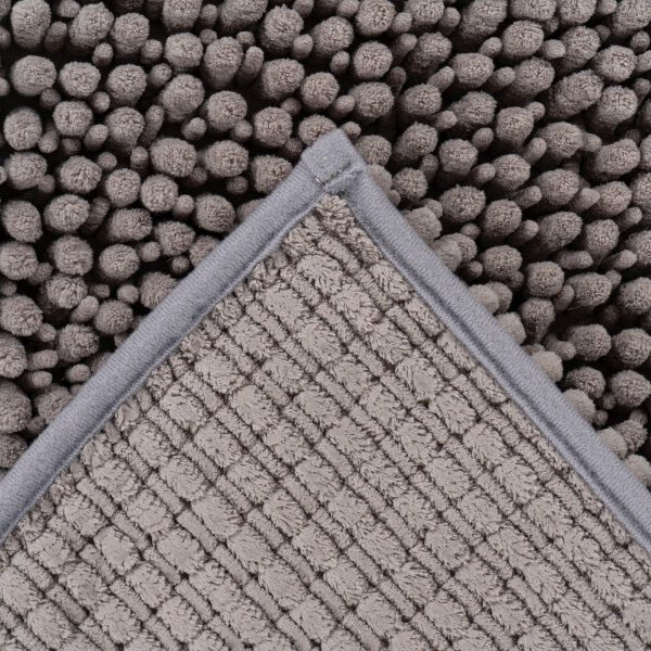 Fluffy badmat – Grijs – hoogpolig en extra zacht