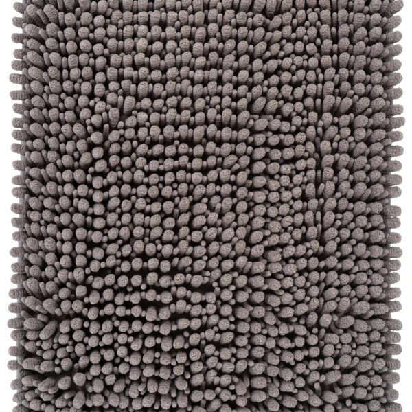 Fluffy badmat – Grijs – hoogpolig en extra zacht