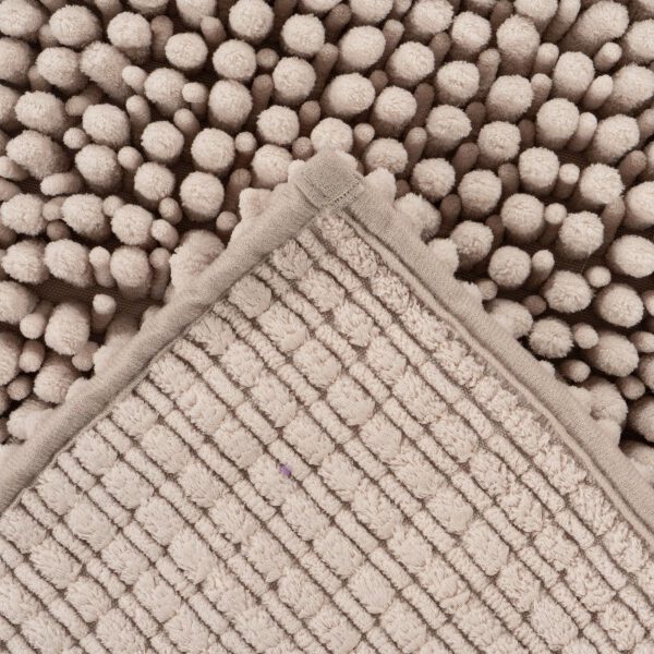 Fluffy badmat – Taupe – hoogpolig en extra zacht