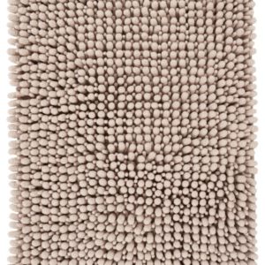 Fluffy badmat – Taupe – hoogpolig en extra zacht