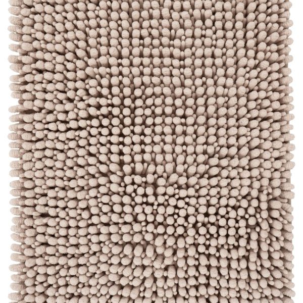 Fluffy badmat – Taupe – hoogpolig en extra zacht