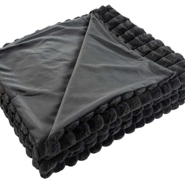 Harmony deken – Graphite met gewatteerde structuur en heerlijk zacht