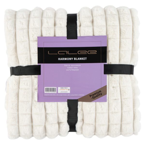 Harmony deken – Ivory met gewatteerde structuur en heerlijk zacht