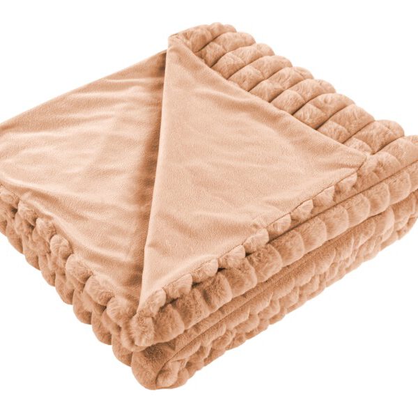 Harmony deken – Perzik met gewatteerde structuur en heerlijk zacht