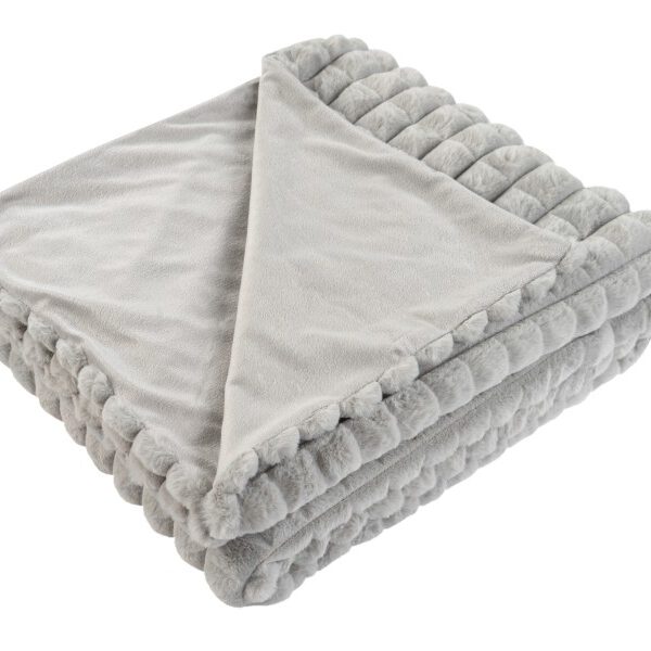 Harmony deken – Zilvergrijs met gewatteerde structuur en heerlijk zacht