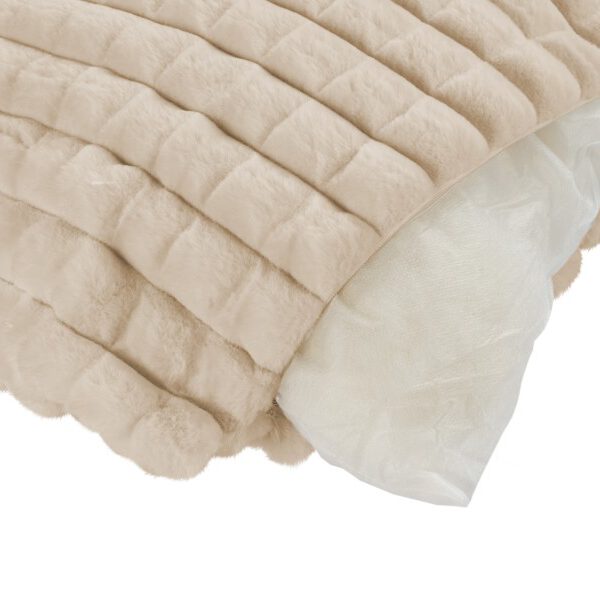 Harmony kussen – Beige met gewatteerde structuur en heerlijk zacht