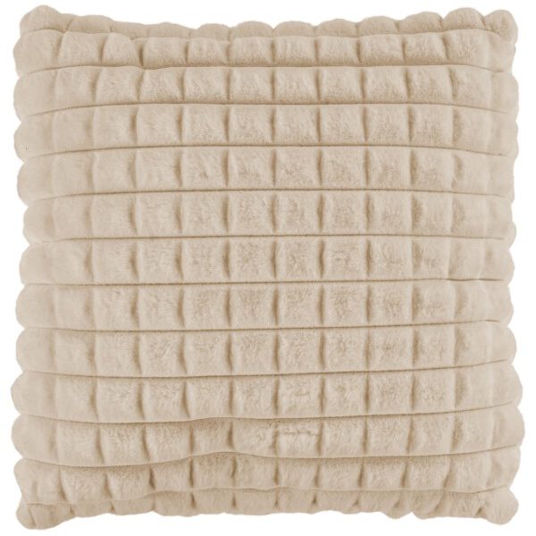 Harmony kussen – Beige met gewatteerde structuur en heerlijk zacht