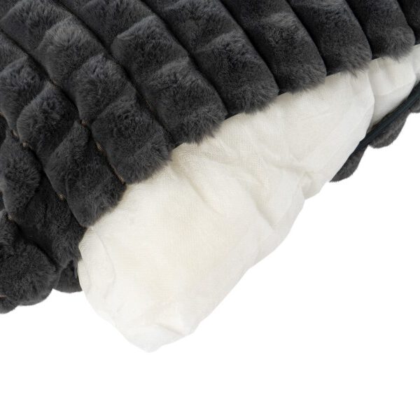 Harmony kussen – Graphite met gewatteerde structuur en heerlijk zacht