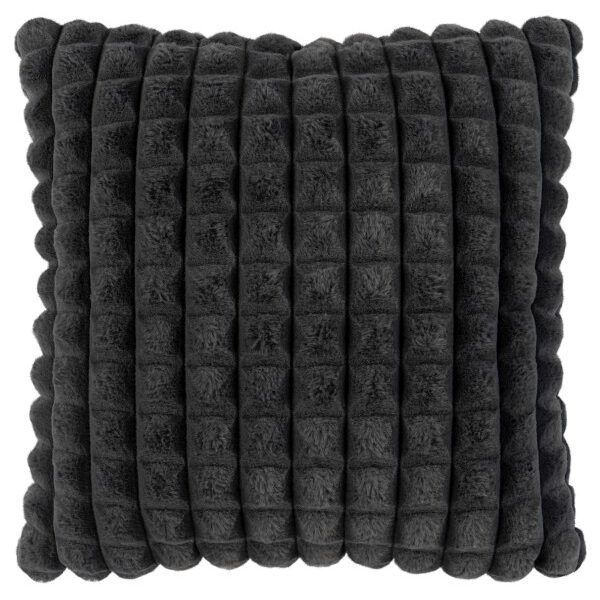 Harmony kussen – Graphite met gewatteerde structuur en heerlijk zacht