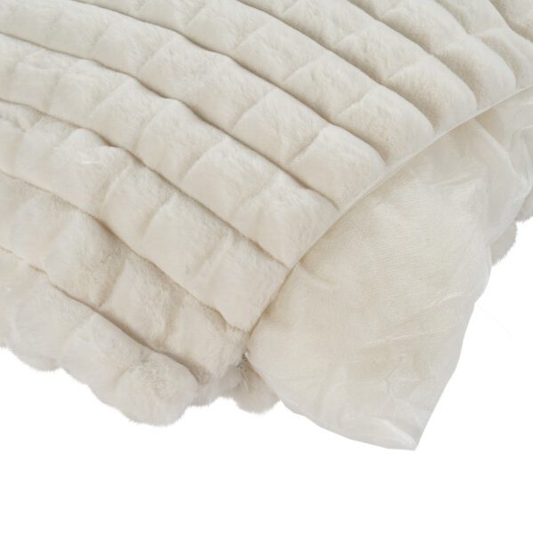 Harmony kussen – Ivory met gewatteerde structuur en heerlijk zacht