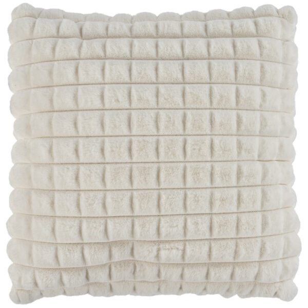 Harmony kussen – Ivory met gewatteerde structuur en heerlijk zacht