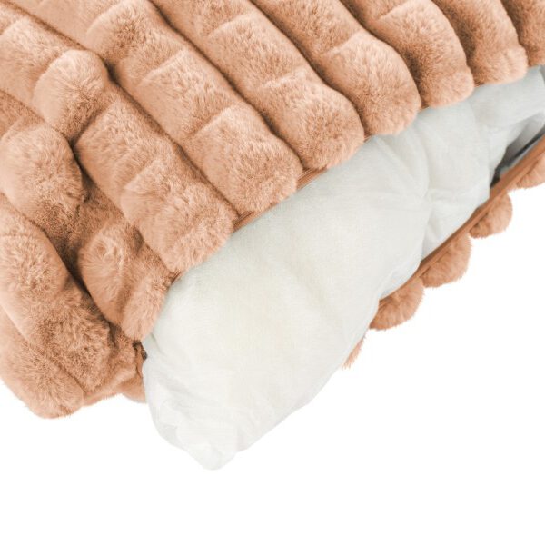 Harmony kussen – Perzik met gewatteerde structuur en heerlijk zacht