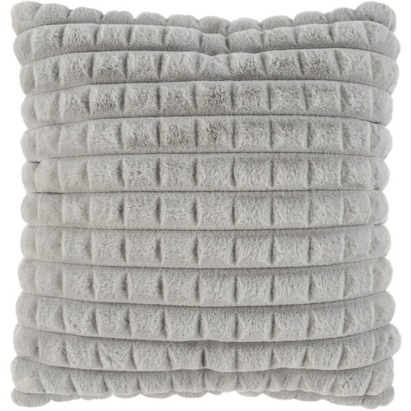 Harmony kussen – Zilvergrijs met gewatteerde structuur en heerlijk zacht