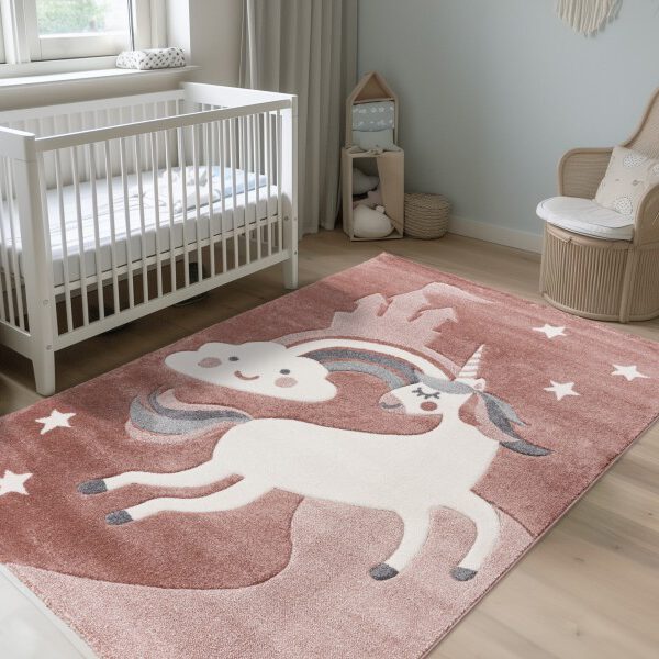 Happy Kinderkleed – Eenhoorn Avontuur – Roze – Laagpolig & Antiallergisch