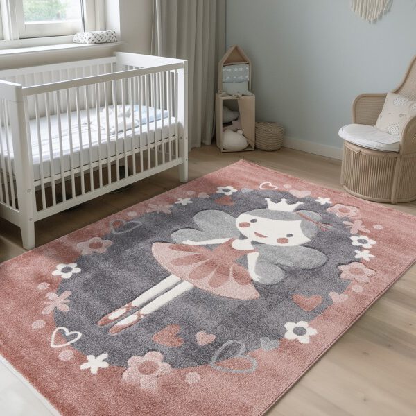 Happy Kinderkleed – Little Princess – Roze – Laagpolig & Pluisvrij