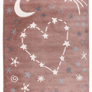 Happy Kinderkleed – Hartjes & Maan – Roze – Laagpolig & Antiallergisch