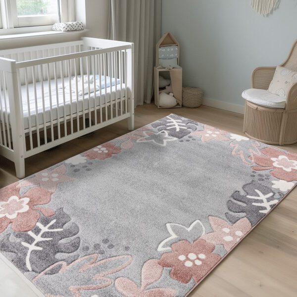 Happy Kinderkleed – Bloemenwereld – Multi – Laagpolig & Pluisvrij