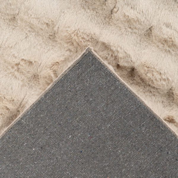 Hoogpolig vloerkleed Harmony – Beige met zachte ribbelstructuur