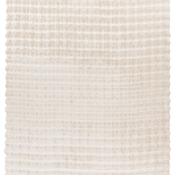 Hoogpolig vloerkleed Harmony – Ivory met zachte ribbelstructuur