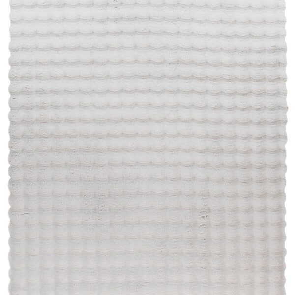 Hoogpolig vloerkleed Harmony – Zilvergrijs met zachte ribbelstructuur