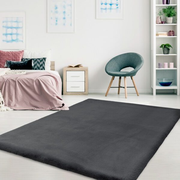 Heaven Vloerkleed – Antraciet – Luxe Zacht met Diepe Uitstraling