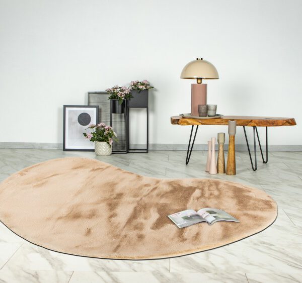 Heaven Vloerkleed – Beige – Organische Vormen – Ultra Zacht & Hoogpolig