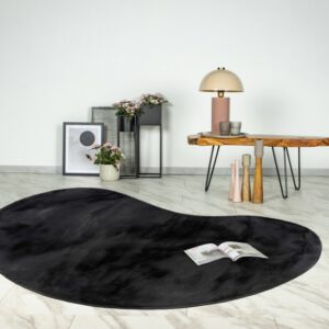 Heaven Vloerkleed – Antraciet – Organische Vormen – Ultra Zacht & Hoogpolig