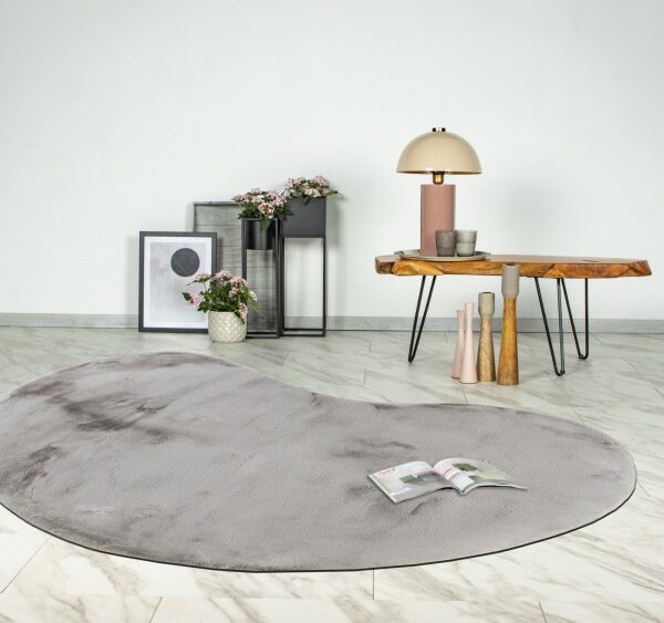 Heaven Vloerkleed – Zilver – Organische Vormen – Ultra Zacht & Hoogpolig