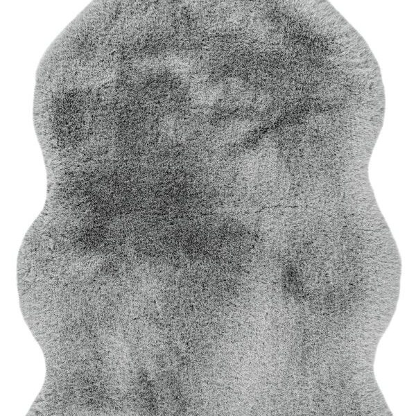 Heaven Shape vloerkleed – Zilvergrijs – hoogpolig en fluweelzacht met speelse vachtvorm
