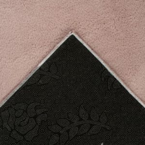 Wasbaar vloerkleed Loft – Poederroze met warme gloed