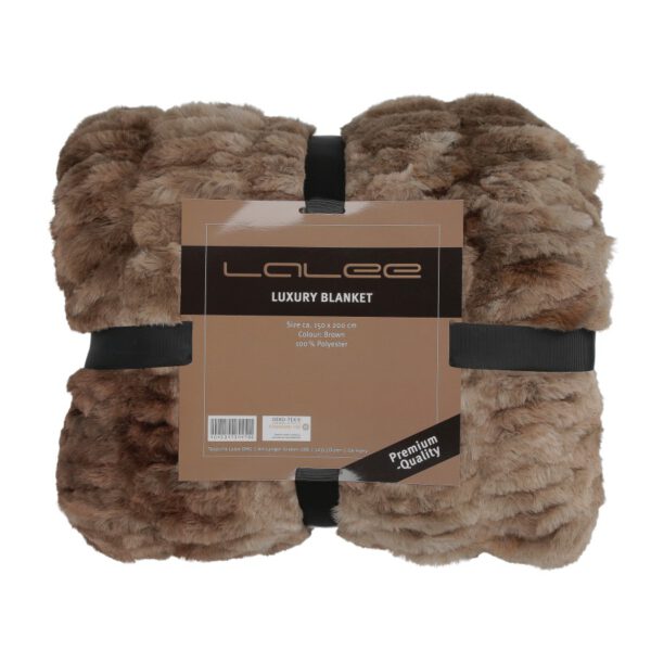 Luxury deken – Bruin met volle, fluffy structuur en heerlijk zacht