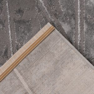 Marmaris Vloerkleed – Goud/Grijs – Marmerlook Design – Modern & Laagpolig